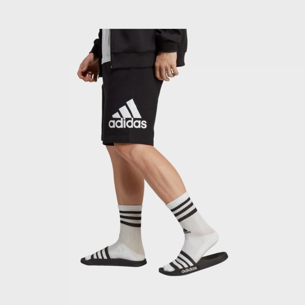 Adidas Essentials Big Logo French Terry Ανδρικη Βερμουδα Μαυρη