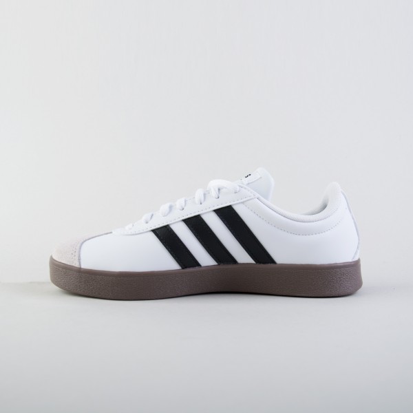 Adidas Sportswear VL Court Base Low Leather Unisex Παπουτσι Λευκο - Καφε