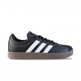Adidas VL Court Base Low Suede Leather Αντρικο Παπουτσι Μαυρο - Καφε