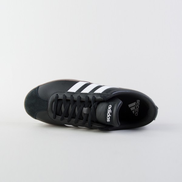 Adidas VL Court Base Low Suede Leather Αντρικο Παπουτσι Μαυρο - Καφε