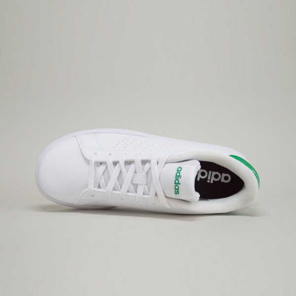 Adidas Advantage Base 2.0 Low Junior Εφηβικο Παπουτσι Λευκο - Πρασινο