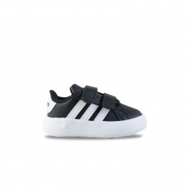 Adidas 3 Stripes Grand Court 2.0 Βρεφικο Παπουτσι Μαυρο - Λευκο