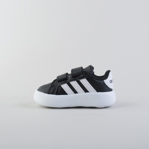 Adidas 3 Stripes Grand Court 2.0 Βρεφικο Παπουτσι Μαυρο - Λευκο
