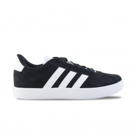 Adidas VL Court 3.0 Suede Εφηβικο Παπουτσι Μαυρο - Λευκο