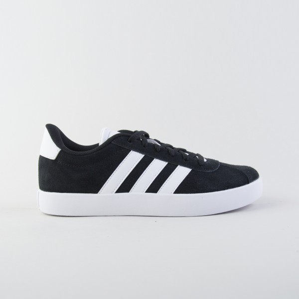 Adidas VL Court 3.0 Suede Εφηβικο Παπουτσι Μαυρο - Λευκο