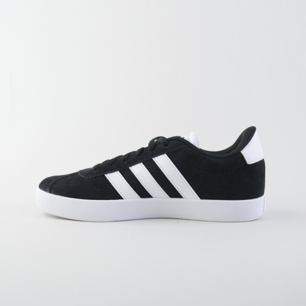 Adidas VL Court 3.0 Suede Εφηβικο Παπουτσι Μαυρο - Λευκο