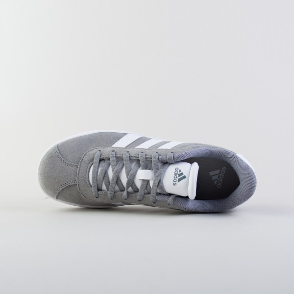 Adidas VL Court 3.0 Suede Εφηβικο Παπουτσι Γκρι - Λευκο