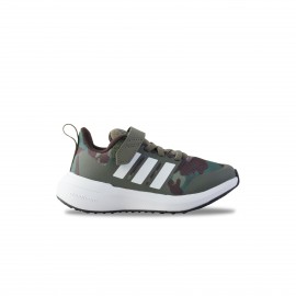 Adidas Fortarun 2.0 Cloudfoam Elastic Lace Top Strap Εφηβικο Παπουτσι Χακι