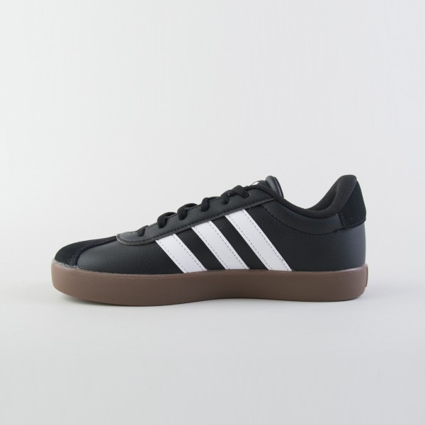 Adidas VL Court 3.0 Low Suede Leather Εφηβικο Παπουτσι Μαυρο - Καφε