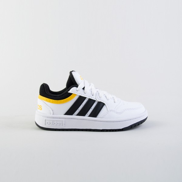 Adidas Originals Hoops 3.0 Low Laces Παιδικο Παπουτσι Λευκο - Κιτρινο