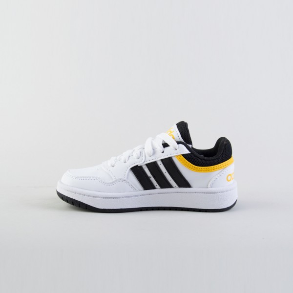 Adidas Originals Hoops 3.0 Low Laces Παιδικο Παπουτσι Λευκο - Κιτρινο