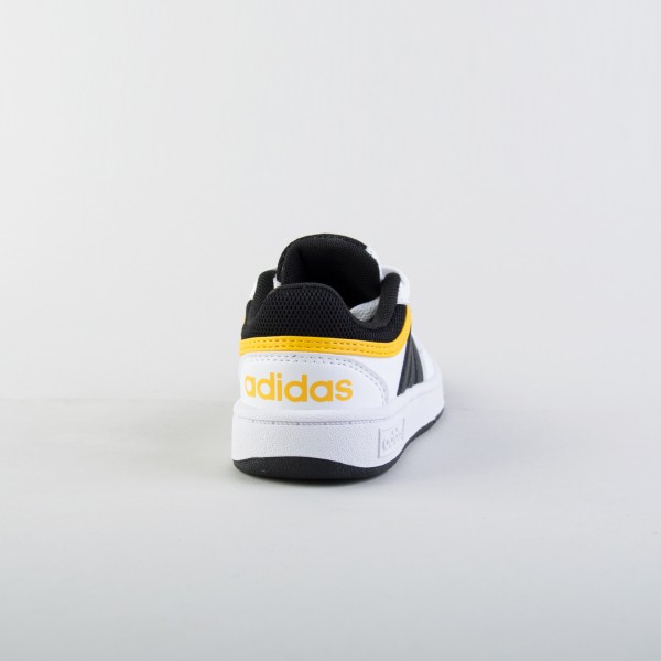 Adidas Originals Hoops 3.0 Low Laces Παιδικο Παπουτσι Λευκο - Κιτρινο