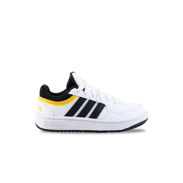 Adidas Originals Hoops 3.0 Low Laces Παιδικο Παπουτσι Λευκο - Κιτρινο