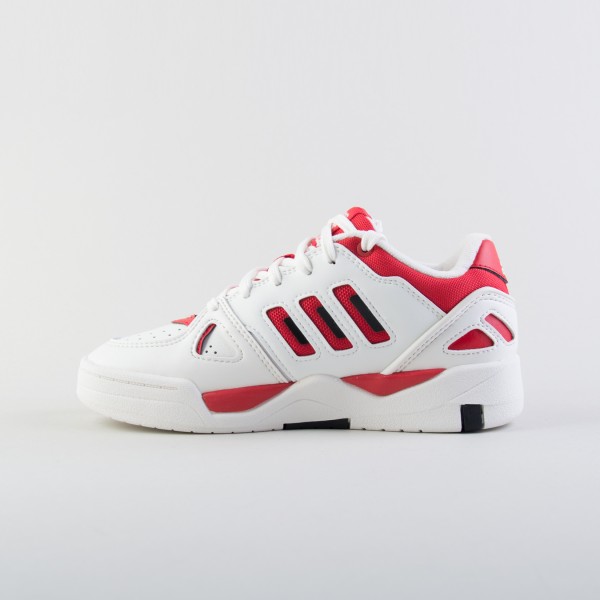 Adidas Midcity Low CloudFoam Εφηβικο Παπουτσι Λευκο - Κοκκινο