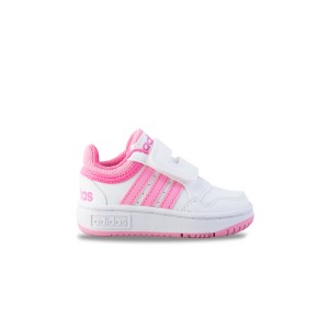 Adidas Hoops 3.0 Mid CF Βρεφικο Παπουτσι Λευκο - Ροζ