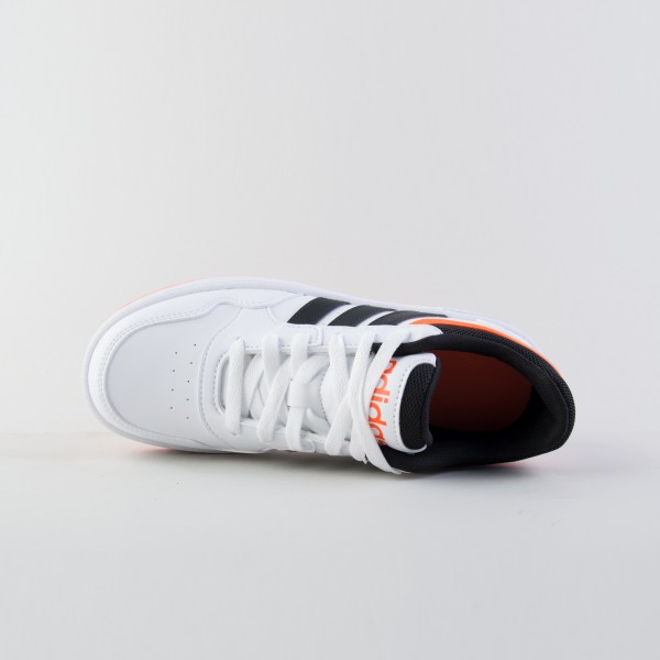 Adidas Hoops On The Court Εφηβικο Παπουτσι Λευκο - Πορτοκαλι