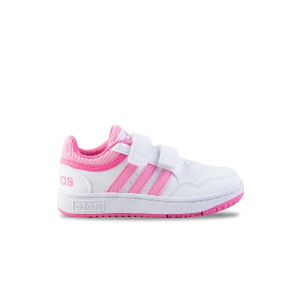 Adidas Originals Hoops 3.0 CF Low Παιδικο Παπουτσι Λευκο - Ροζ
