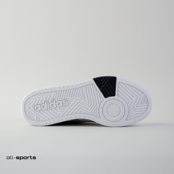 Adidas Hoops 3 Low Classic Vintage Ανδρικο Παπουτσι Λευκο - Μαυρο 