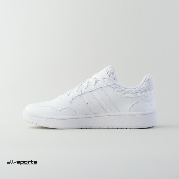 Adidas Hoops 3.0 Sneakers Ανδρικο Παπουτσι Λευκο