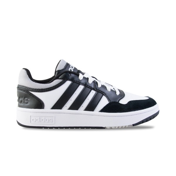 Adidas Originals Hoops 3.0 Low Basket Ανδρικο Παπουτσι Λευκο - Μαυρο