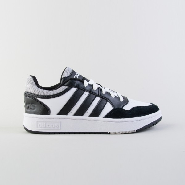 Adidas Originals Hoops 3.0 Low Basket Ανδρικο Παπουτσι Λευκο - Μαυρο