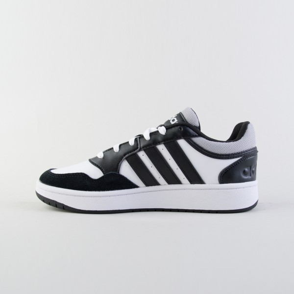 Adidas Originals Hoops 3.0 Low Basket Ανδρικο Παπουτσι Λευκο - Μαυρο