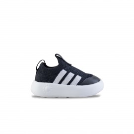 Adidas BubbleComfy Slip On 3 Stripes Βρεφικο Παπουτσι Μαυρο - Λευκο