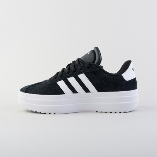 Adidas Bold Platform Leather Details Γυναικειο Παπουτσι Μαυρο - Λευκο