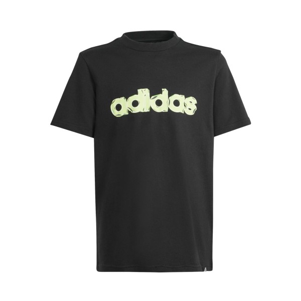 Adidas Performnce Aeroready GFX Folded Logo Εφηβικη Μπλουζα Μαυρη