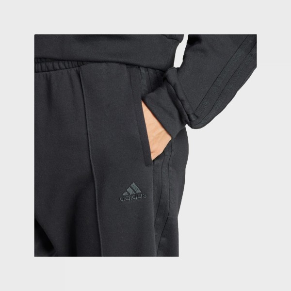 Adidas Energize Tracksuit Hooded Loose Fit 3 Stripes Γυναικειο Φορμες Μαυρο