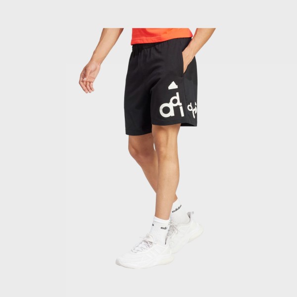 Adidas Sportswear Graphic Print Leg Ανδρικη Βερμουδα Μαυρη