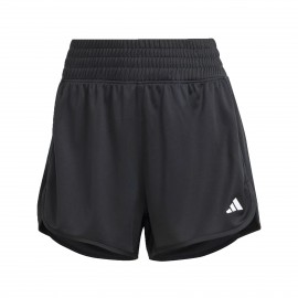 Adidas Pacer Knit High Rise Γυναικειο Σορτσακι Μαυρο