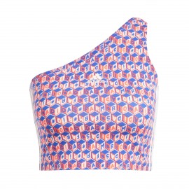 Adidas X Farm Rio AOP Tank Top Γυναικεια Μπλουζα Μπλε - Πορτοκαλι