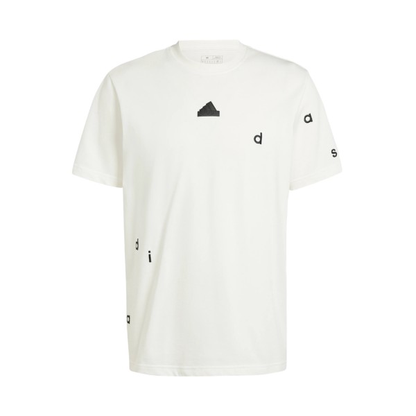 Adidas Sportswear Embroidered Badge Of Sport Logo Q1 Ανδρικη Μπλουζα Λευκη