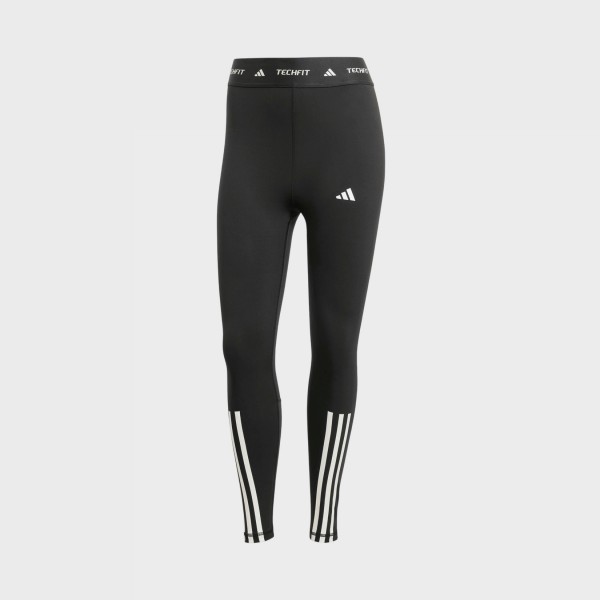 Adidas Performance 3 Stripes 7/8 Techfit Γυναικειο Κολαν Μαυρο