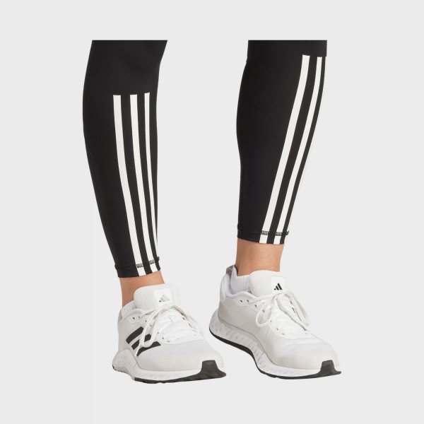 Adidas Performance 3 Stripes 7/8 Techfit Γυναικειο Κολαν Μαυρο