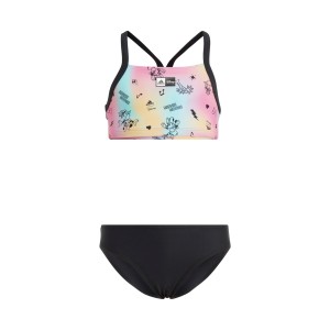 Adidas Performance X Disney Minnie Mouse Bikini Dye Παιδικο Σετ Μαγιο Μαυρο - Πολυχρωμο