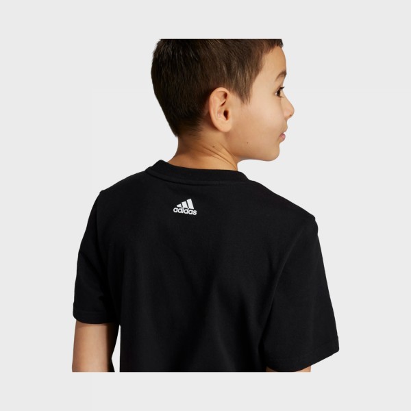 Adidas Sportwear Chest Logo 2 Εφηβικη Μπλουζα Μαυρη 