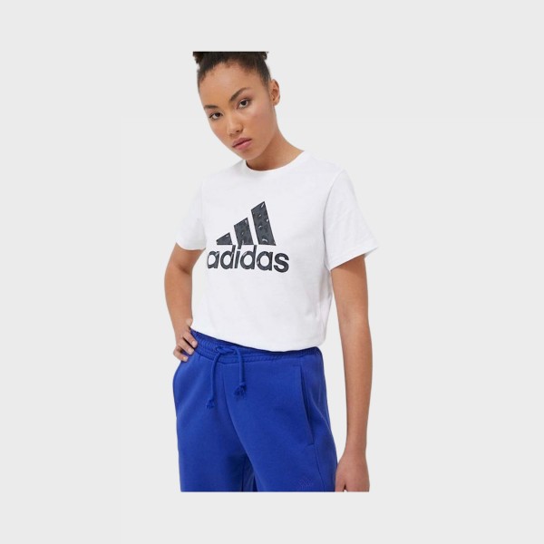Adidas Sportswear Animal Print Graphic Γυναικεια Μπλουζα Λευκο - Μαυρο