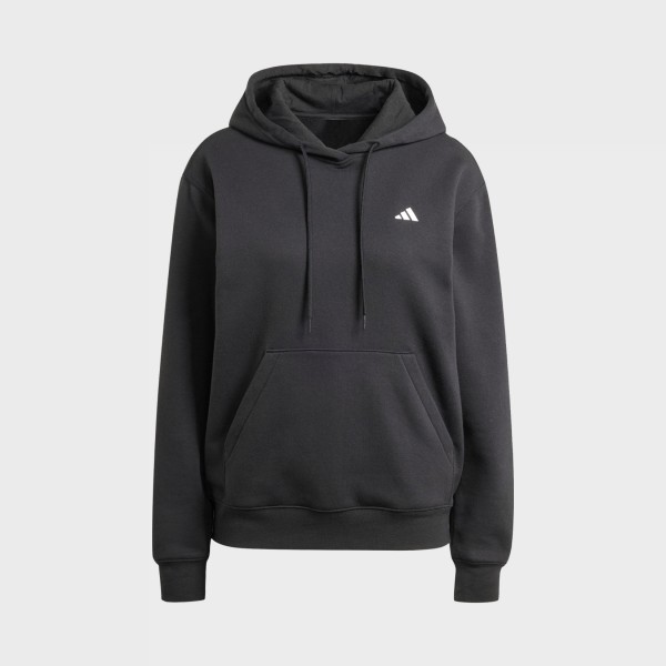 Adidas Sportswear SL Fleece Hooded Small Logo Γυναικειo Φουτερ Μαυρo