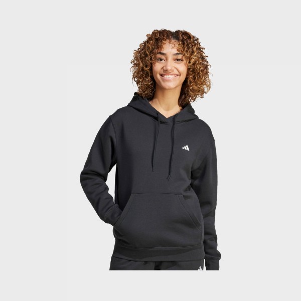 Adidas Sportswear SL Fleece Hooded Small Logo Γυναικειo Φουτερ Μαυρo