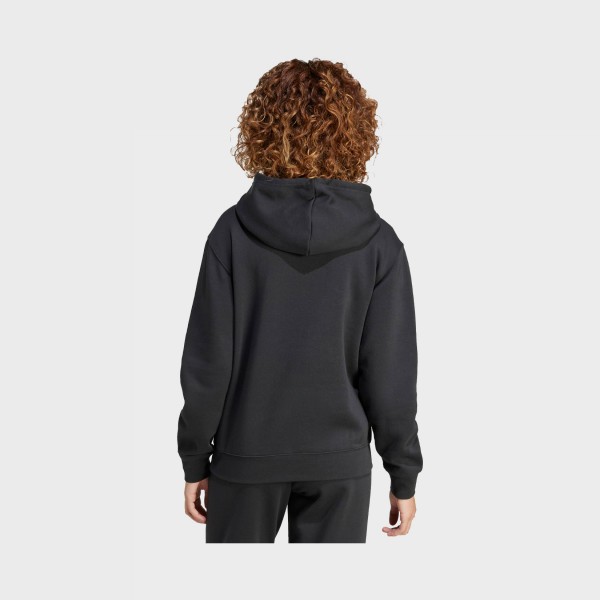 Adidas Sportswear SL Fleece Hooded Small Logo Γυναικειo Φουτερ Μαυρo