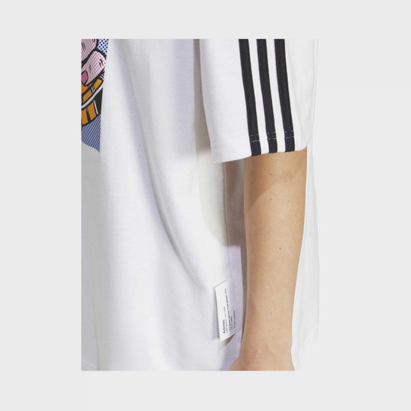 Adidas Sportswear Gallery 3 Stripes Graphic Γυναικεια Μπλουζα Λευκη