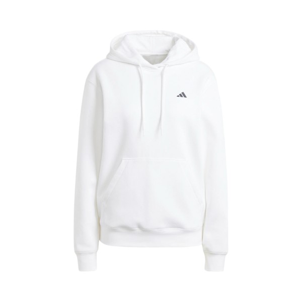 Adidas Sportswear Feel Cozy Hooded Small Logo Γυναικειo Φουτερ Λευκη