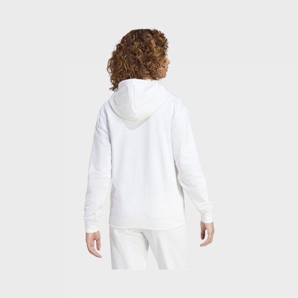 Adidas Sportswear Feel Cozy Hooded Small Logo Γυναικειo Φουτερ Λευκη