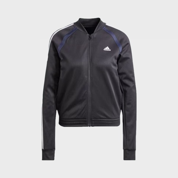 Adidas Sportswear Team Sport Tracksuit 3 Stripes Modern Γυναικειο Σετ Φορμες Μαυρο