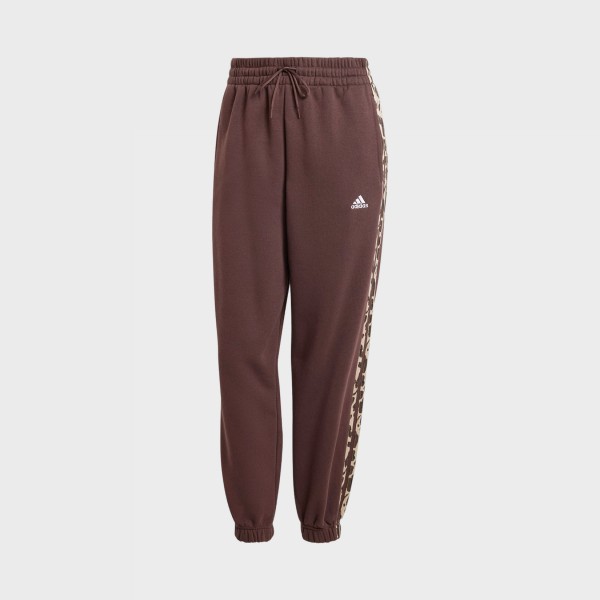 Adidas Essentials 3 Stripes Animal Print 7-8 Loose Γυναικεια Φορμα Καφε