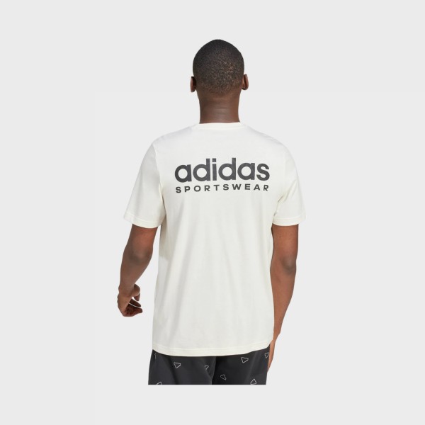 Adidas Sportswear Molden Lin Graphic Ανδρικη Μπλουζα Ιβουαρ
