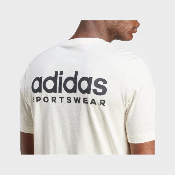 Adidas Sportswear Molden Lin Graphic Ανδρικη Μπλουζα Ιβουαρ