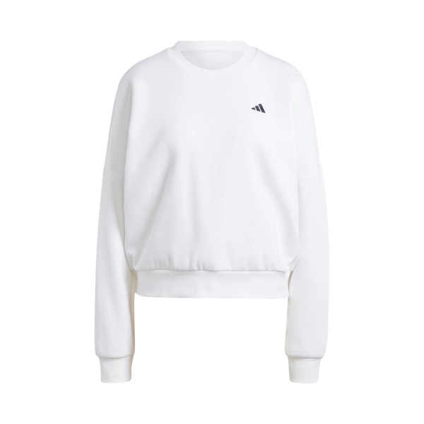 Adidas Essentials Small Logo Feel Cozy Sweattshirt Γυναικειο Φουτερ Λευκο